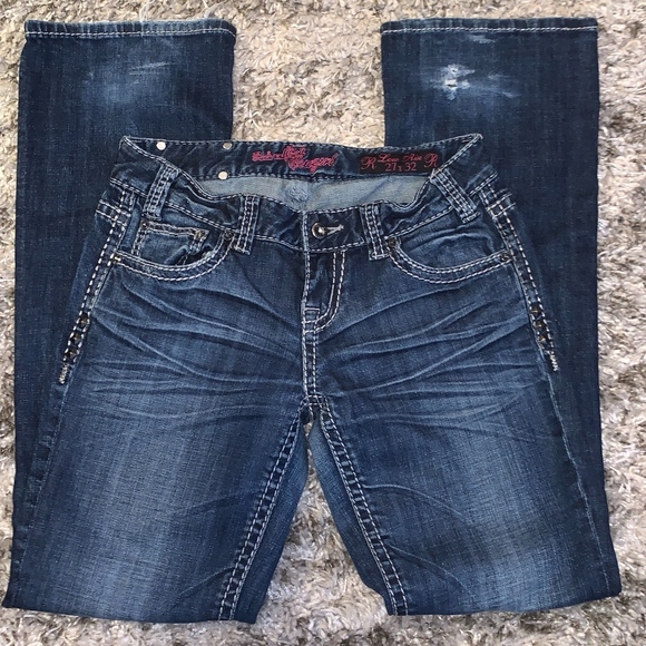 Rock & Roll Cowgirl Lowrise-Bootcut Denim Jeans - Picture 1 of 1